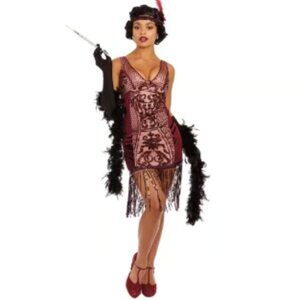 Va Va Voom Flapper Adult Costume - Roaring 20’s - Dreamgirl - Large - NEW